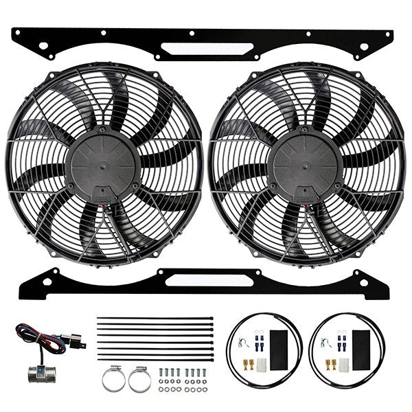 Revotec Electric Fan Kit Series (Twin: HA7001. Land Rover Parts for Series. Top Quality Revotec