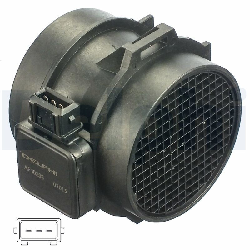 Mass Air Flow Sensor TD5/2.5KV6: MHK100620D. Land Rover Parts for Defender, Discovery, Freelander. Top Quality Delphi