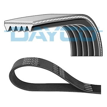 Alternator Drive Belt 1.8 K Series with: PQS101130D. Land Rover Parts for Freelander. Top Quality Dayco