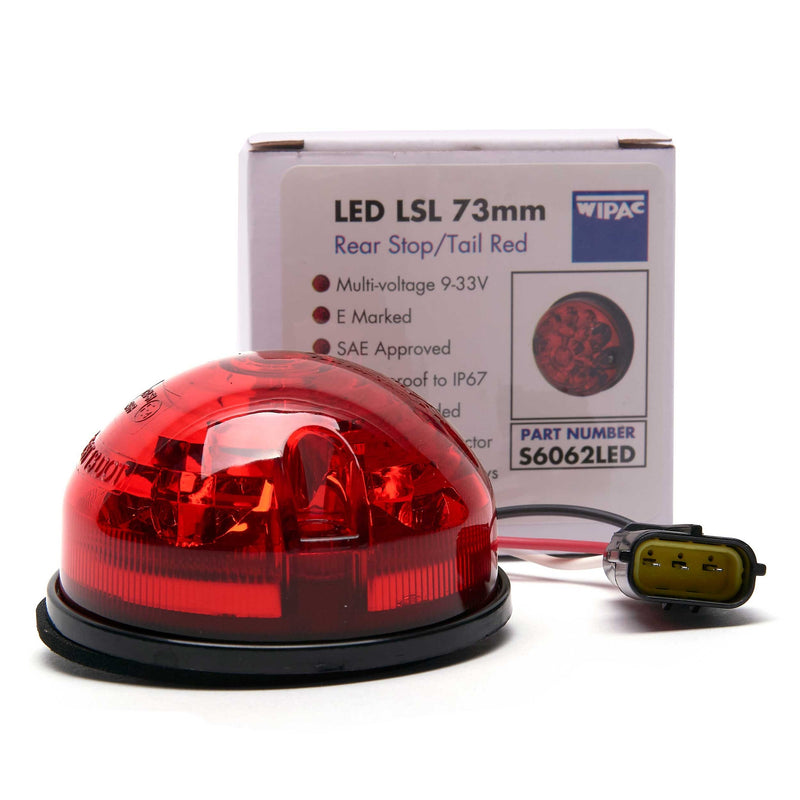 Wipac Rear Stop & Tail LED Light 73mm: S6062LED. Land Rover Parts for Defender. Top Quality Wipac