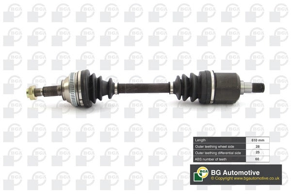 Drive Shaft Front: TDB000360B. Land Rover Parts for Freelander. Good Quality BGA